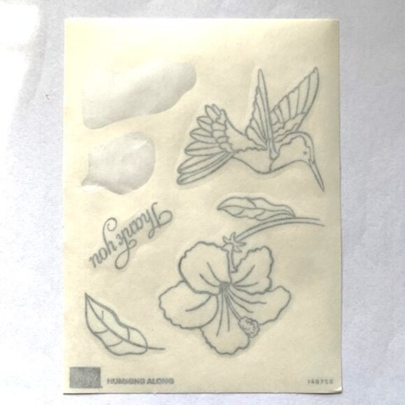 HUMMING ALONG, Cling Stamp Set, Stampin Up - Picture 2 of 5